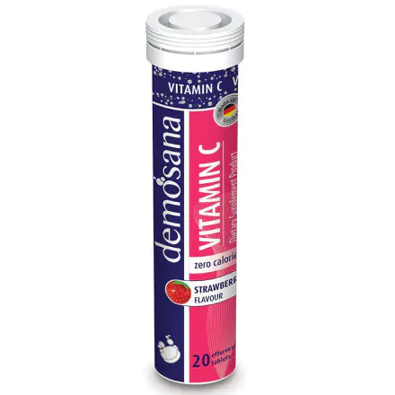 12 tubes x Demosana Vitamin C - Strawberry flavour 82g