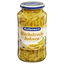 12 jars x WAX BEANS (Wachsbrechbohnen) 660g