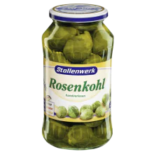 12 jars x BRUSSELS SPROUTS (Rosenkohl) 660g