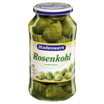 12 jars x BRUSSELS SPROUTS (Rosenkohl) 660g