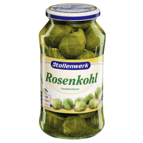 12 jars x BRUSSELS SPROUTS (Rosenkohl) 660g