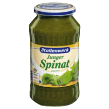 12 jars x SIEVED SPINACH (Junger Spinat) 650g