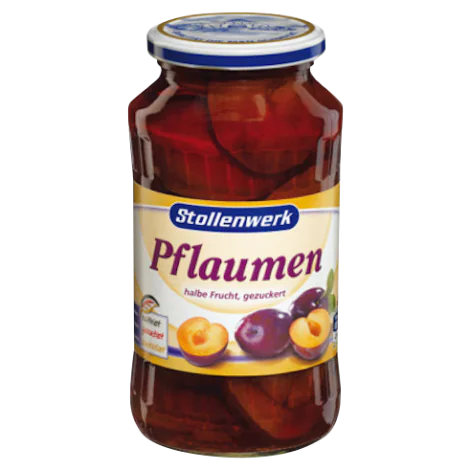 12 jars x Plums (Pflaumen) 680g