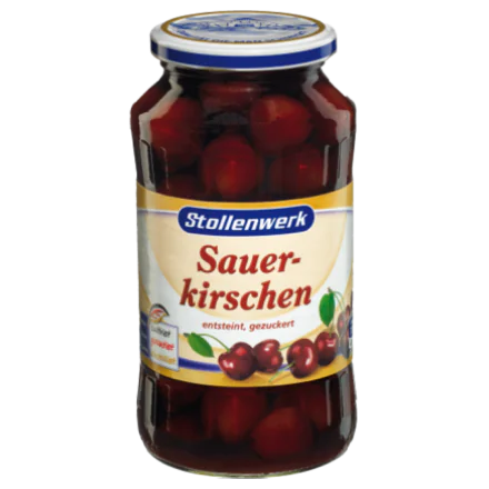 12 jars x Sour Cherries (Schattenmorellen) 670g