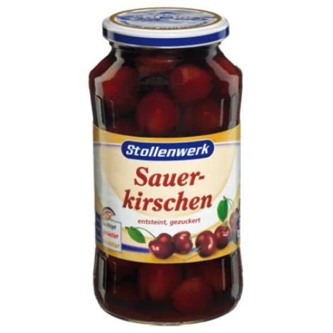 12 jars x Sour Cherries (Schattenmorellen) 670g