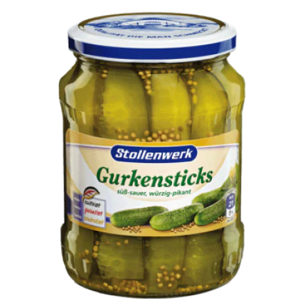 12 jars x Dill Pickled Gherkin (Dill Gewürzgurken) 670g