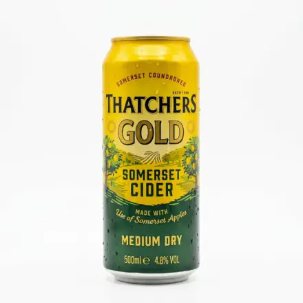 24 x Thatchers Gold Cider - 500ml cans (4.8%)
