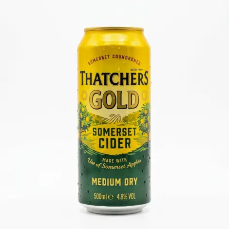 24 x Thatchers Gold Cider - 500ml cans (4.8%)