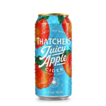 24 can  x Thatchers Juicy Apple Cider 500 ml. (ABV): 4.0%